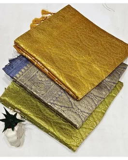 Padika silk fabric Mango carry yellow silk saree